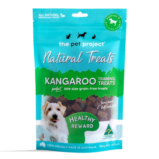 Natural Kangaroo Training Treats - The Pet Project Natural Treats 180g - The Doggie Shop