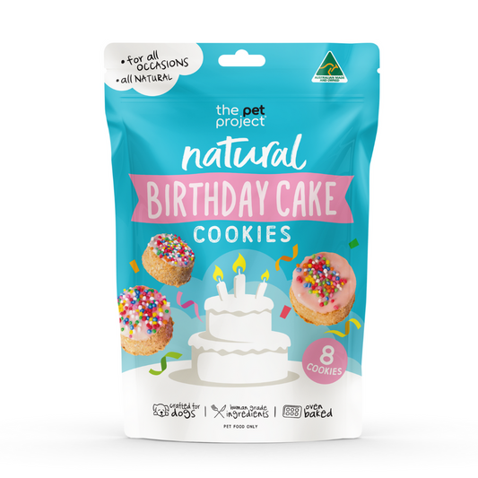 The Pet Project Natural Birthday Cake Cookies (8PK) - The Doggie Shop