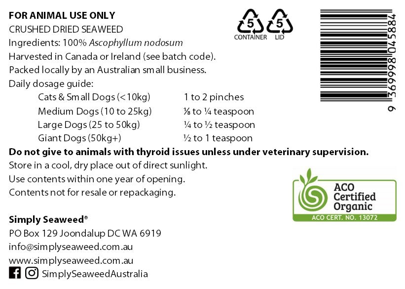 Simply Seaweed – Dental Supplement - The Doggie Shop