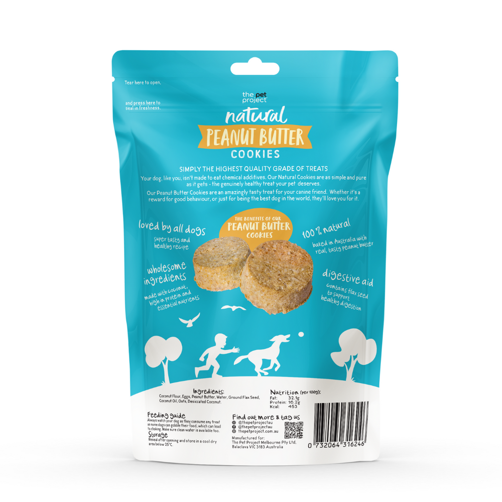 The Pet Project Peanut Butter Cookies (10PK) - The Doggie Shop