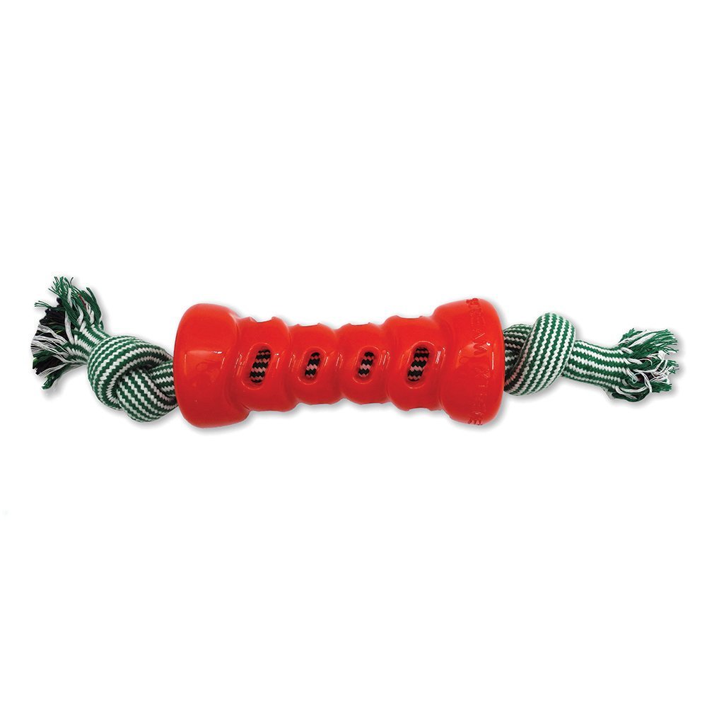 Scream Xtreme Christmas Treat Bone Red with Rope - The Doggie Shop