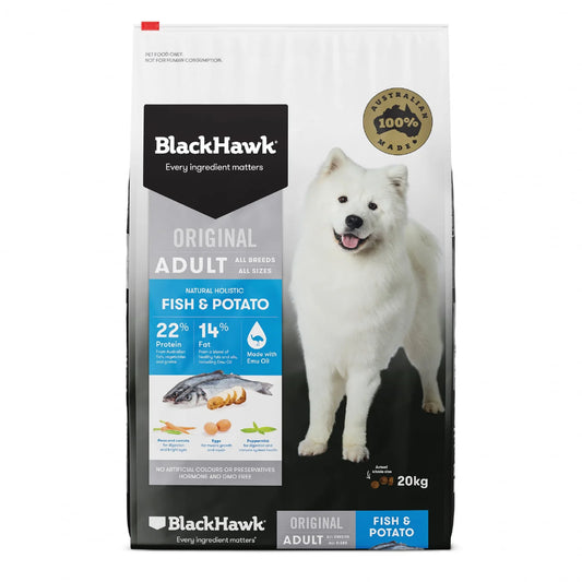 Black Hawk Adult Dog Fish & Potato – 3kg