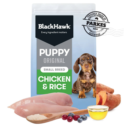 Black Hawk Puppy Food Small Breed Chicken & Rice 10kg