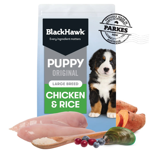Black Hawk Puppy Food Large Breed Chicken & Rice 10kg