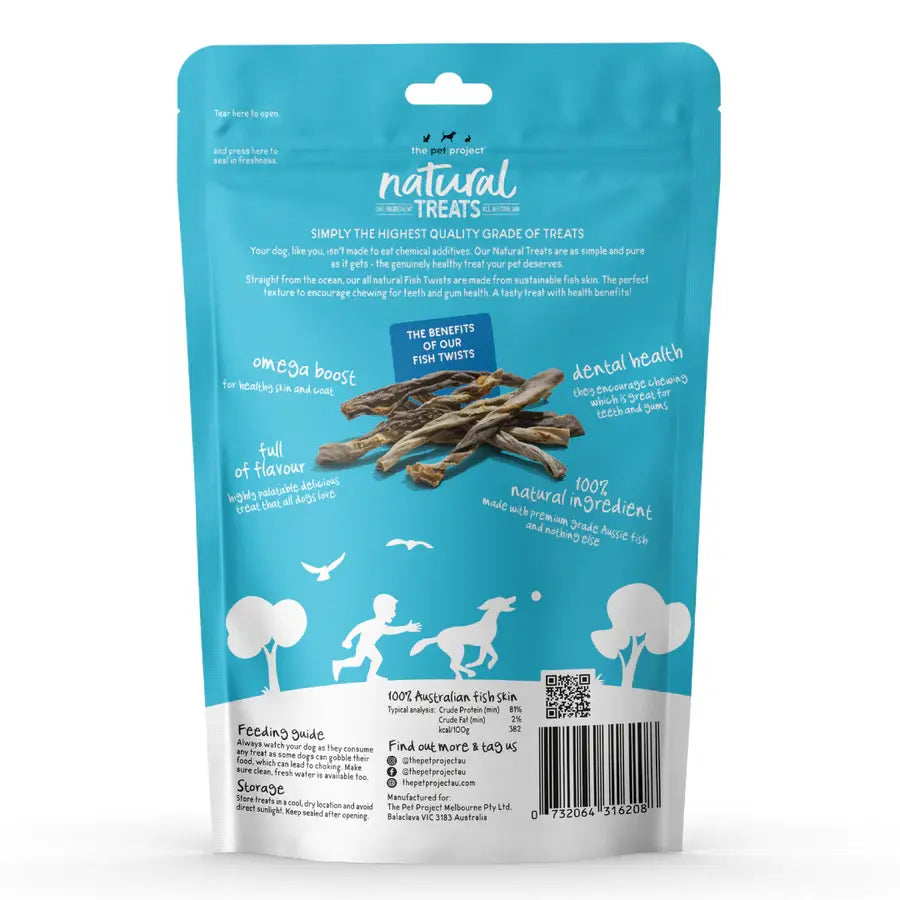 Natural Treats for Dogs – Fish Twists 100g - The Doggie Shop