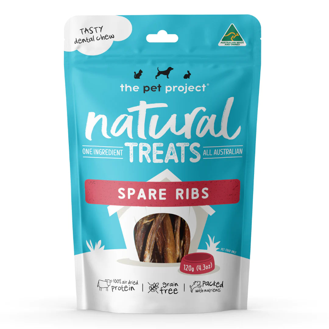 The Pet Project Natural Treats Spare Ribs - The Doggie Shop
