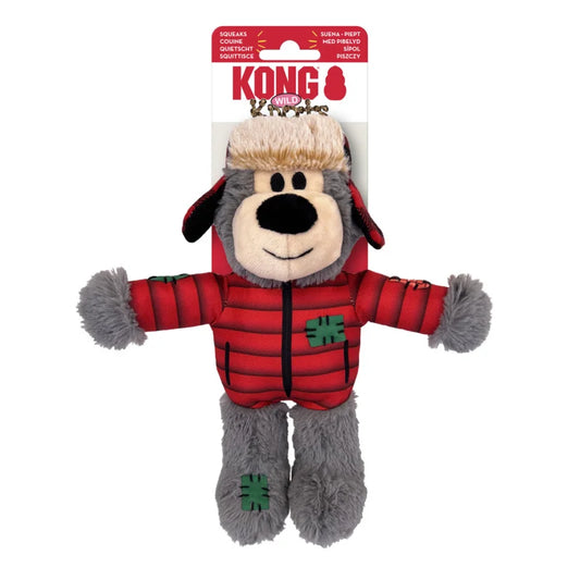 KONG Christmas Holiday Wild Knots Bear ASSORTED