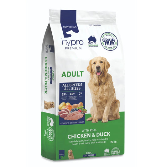 Hypro Premium Adult Dog GRAIN FREE – Chicken & Duck