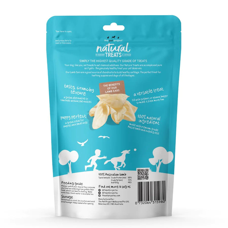 The Pet Project Natural Treats – Lamb Ears - The Doggie Shop