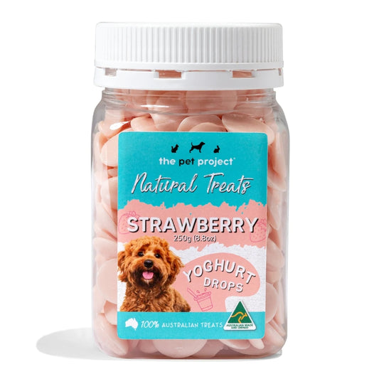 The Pet Project Natural Treats Strawberry Yogurt Drops