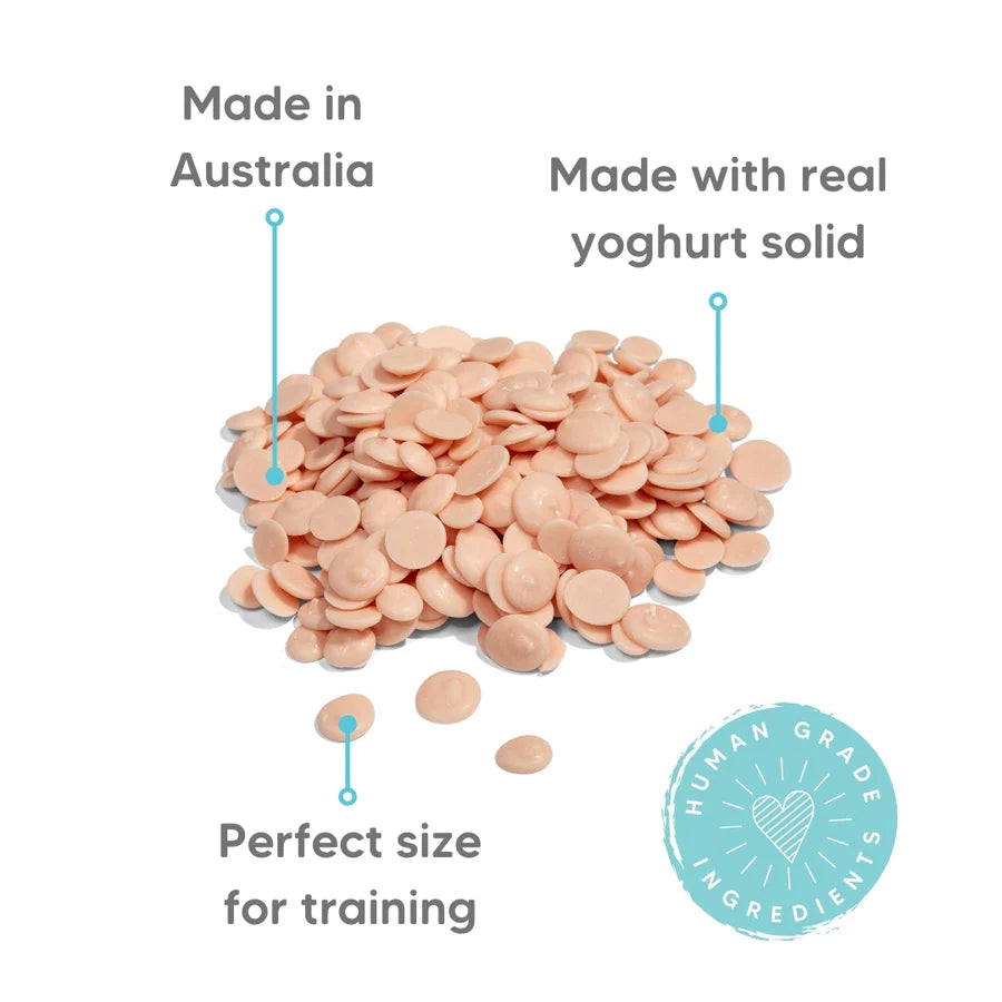 The Pet Project Natural Treats Strawberry Yogurt Drops - The Doggie Shop