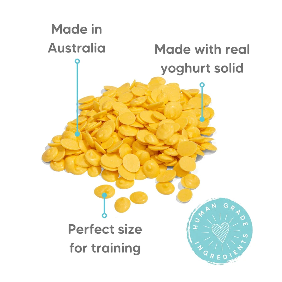 The Pet Project Natural Treats Banana Yogurt Drops - The Doggie Shop