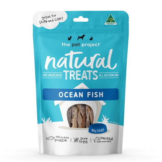 The Pet Project Natural Treats Ocean Fish 80g - The Doggie Shop