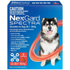 NexGard SPECTRA for very large dogs 30.1–60kg, red pack