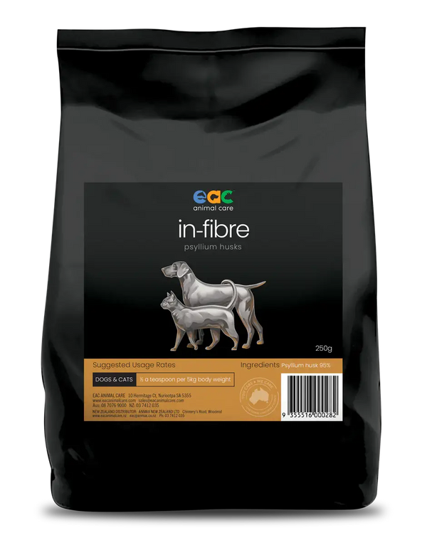 EAC Animal Care – In-Fibre Psyllium Husks - The Doggie Shop