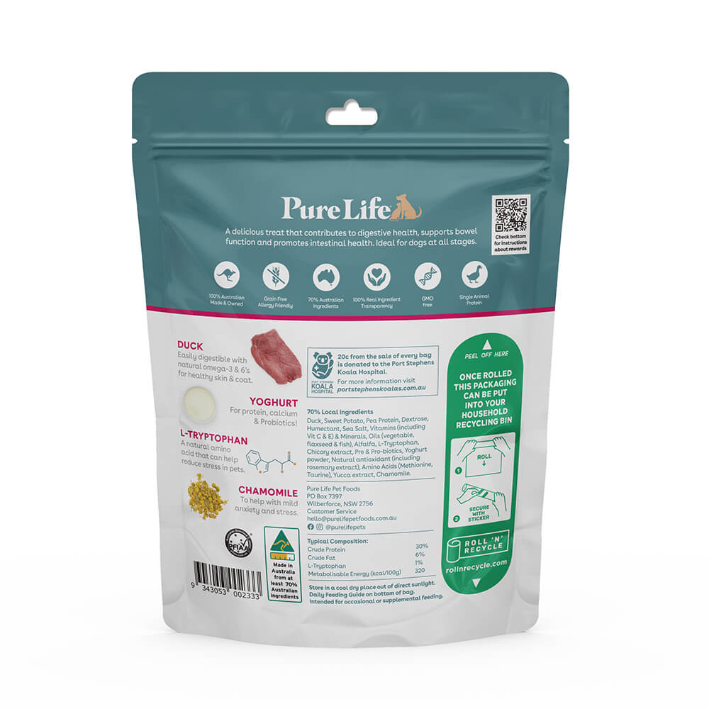 Pure Life Zen & Relax Duck Dog Treats - The Doggie Shop